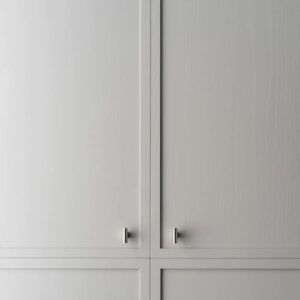 Lo & Co Interiors brushed nickel door handles
